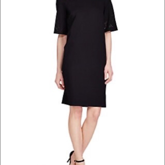 Ralph Lauren Womens Perforated Ponte Dress M - Picture 5 of 10